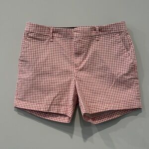 Tommy Hilfiger Pink Gingham Flat Front Shorts
